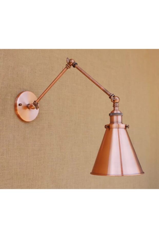 Rys Retro Metal Decorative Copper البهلوانية المفصلية ريفي الجدار الشمعدان
