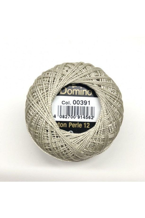 Domino Gri Koton Perle Nakış İpi No:12 - 1