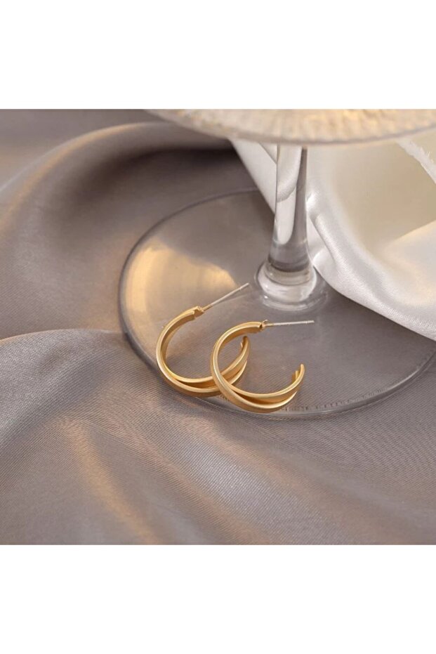 Doppelt Gold Küpe - 2