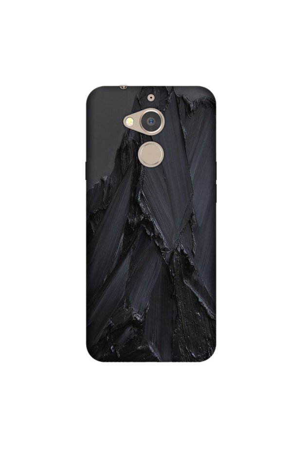 General Mobile Gm 8 Pure Modern Patterned Silicone Case Black Concrete