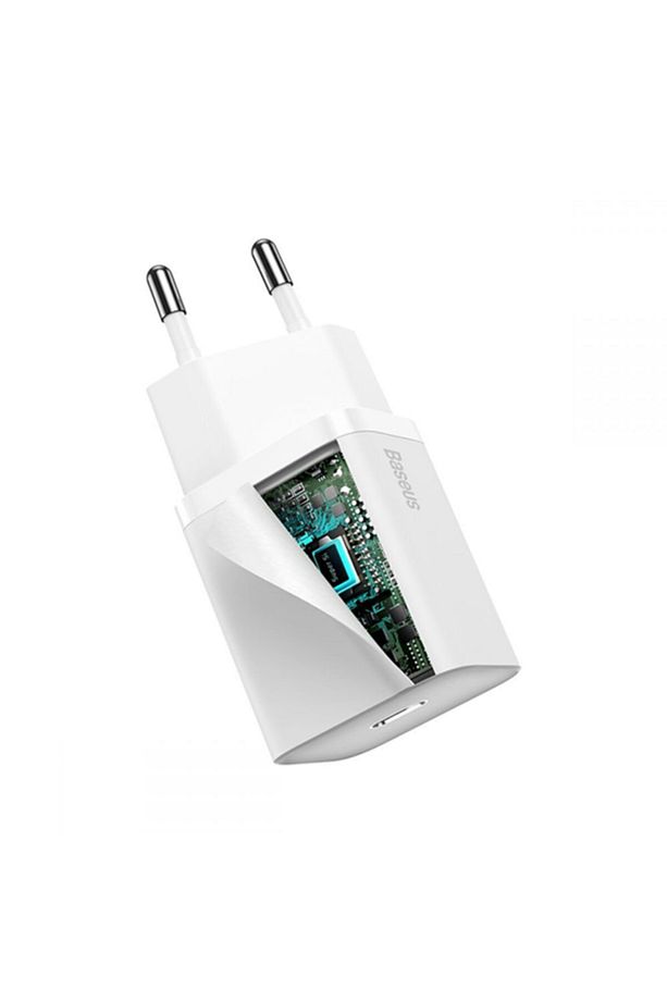 Super Si 1c 20w Hızlı Şarj Adaptörü + Type-c To Lightning Iphone 1m Şarj Kablosu Beyaz - 4