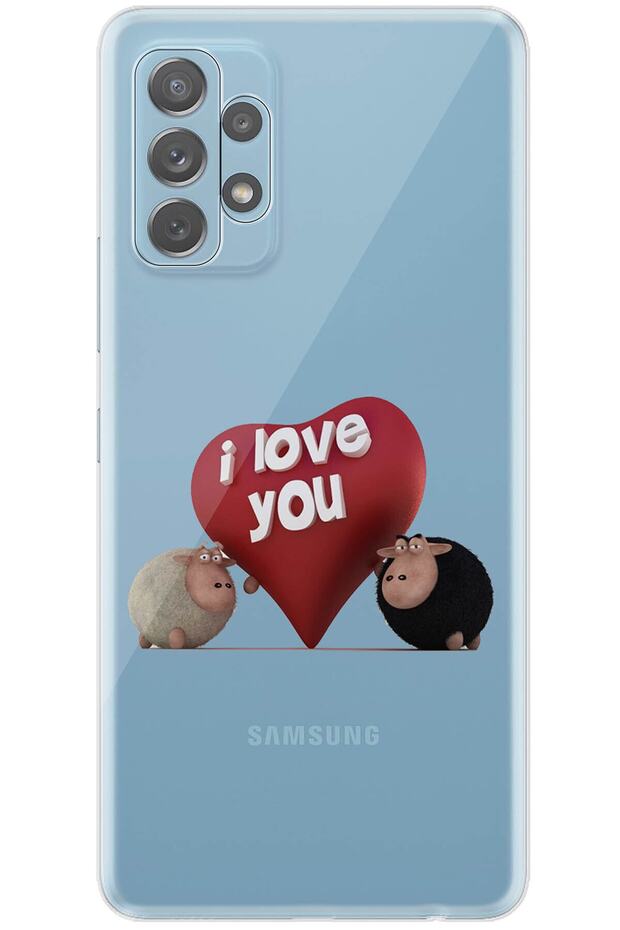 Silicone Case for Samsung Galaxy A52 Pure Modern Pattern I Love U Meeh!