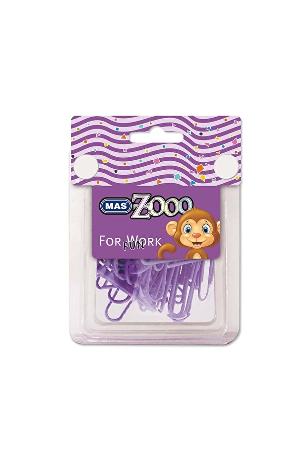 Mor Şeffaf Dörtgen Kutuda Plastik Kapli Ataş No:3 - 1