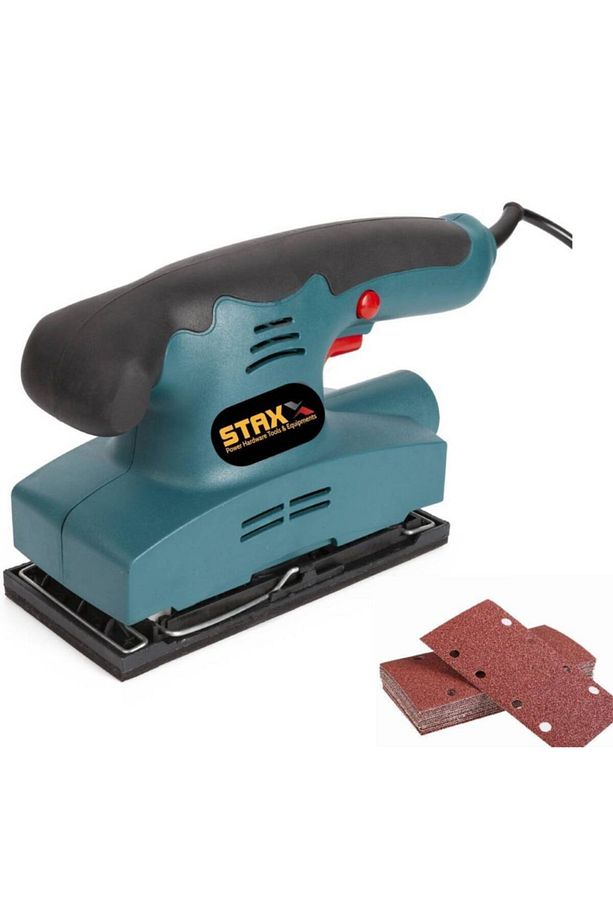 Stx-450x Profesyonel 400 W Elektrikli Titreşimli Zımpara Makinası +5 Ad Zımpara Hediyeli - 2