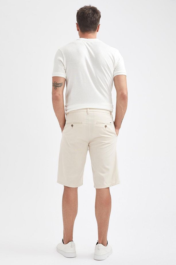 Regular Fit Basic Bermuda Şort - 3