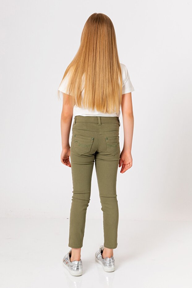 Devojčiceve kaki pantalone - 3