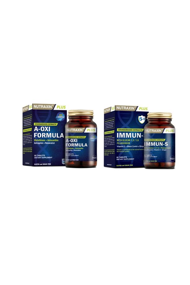 A-oxi Formula 60 Tablet (bitkisel Antioksidan Karışımı)+ 1,3 - 1,6 Beta-glukan Içeren Immun-s 60 T. - 1