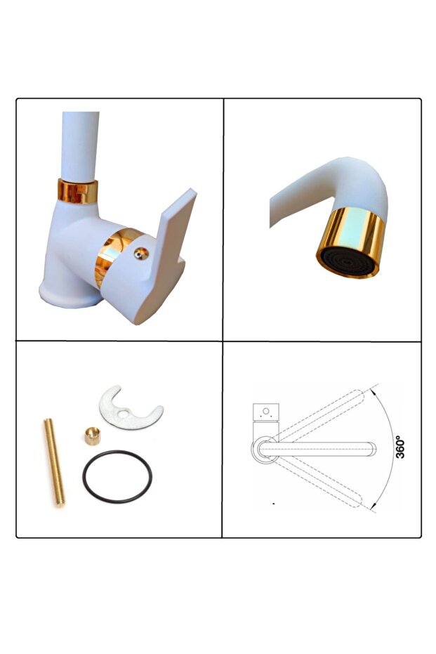 Mutfak Evye Batarya Beyaz - 5