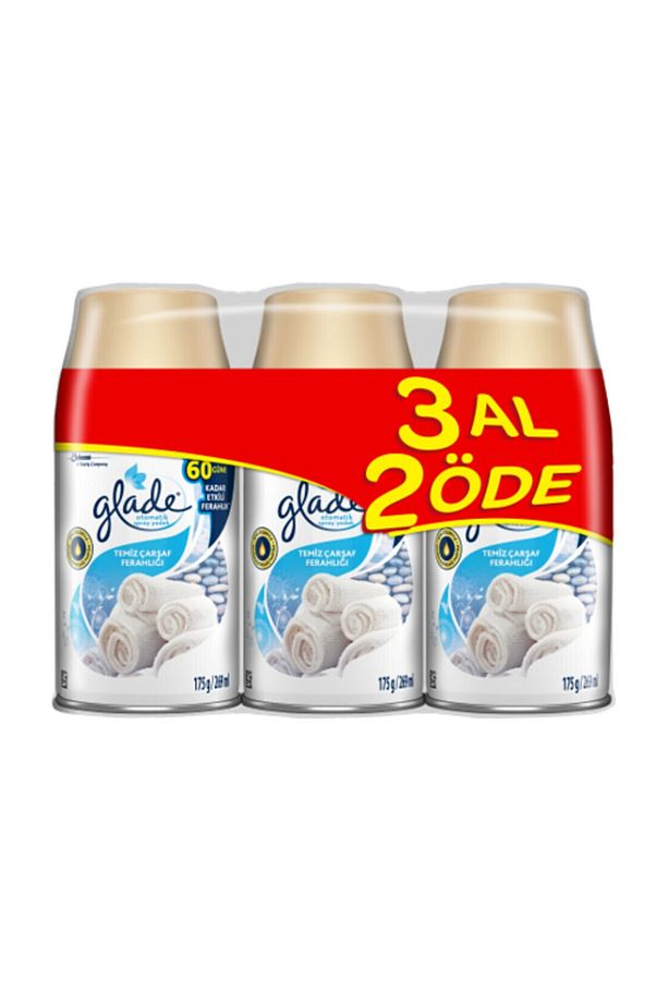 Otomatik Sprey Oda Kokusu Yedek 3 Al 2 Öde Clean Linen - 1