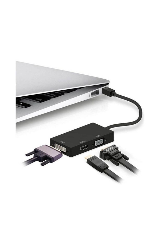 Displayport To Hdmi Vga Dvi Çevirici Dp Dönüştürücü - 7