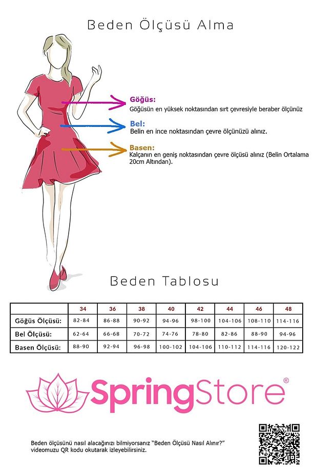 Gül Simli Midi Boy Tesettür Abiye - 4