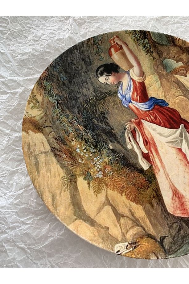 Vintage ÖZEL SERİ Duvar Tabağı El Yapımı Dekoratif Duvar Süsü No:218 - 6