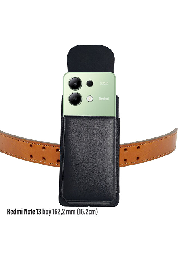 Redmi Note 13 Belt Holster, Waist-Mounted Phone Case, Bag with Flip Cover