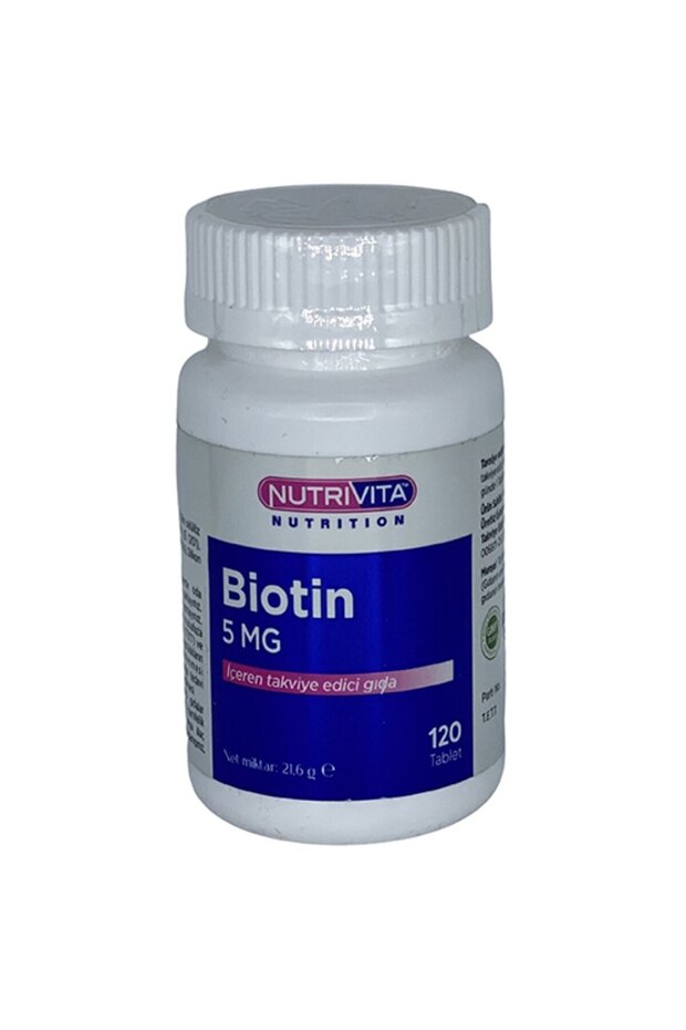 120 Tablets Biotin 5 Mg