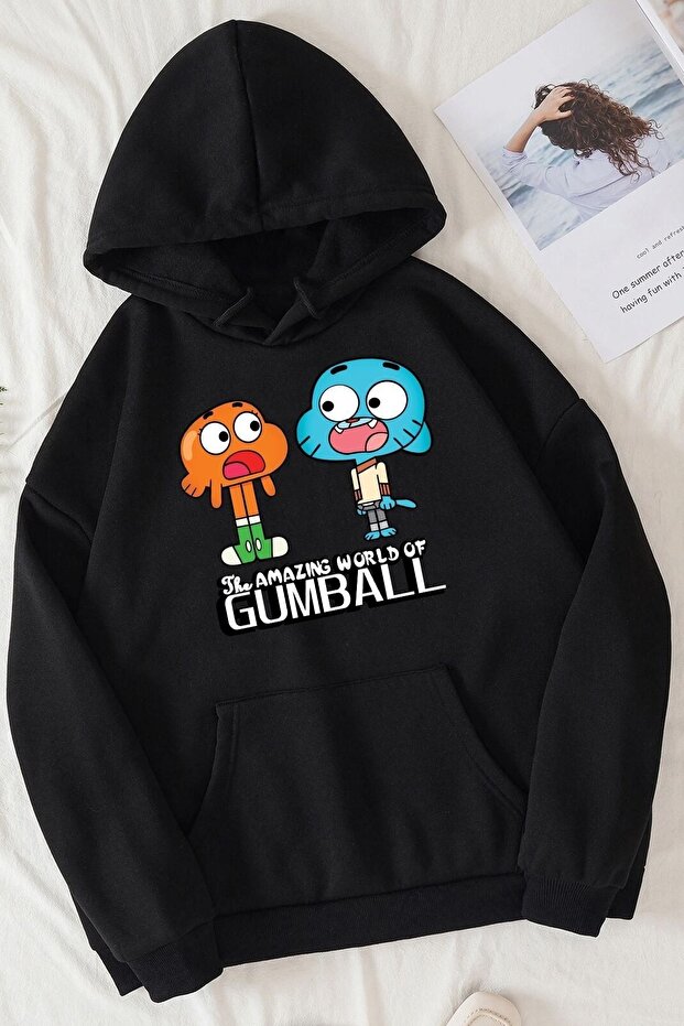 سويت شيرت بطبعة غامبول للجنسين