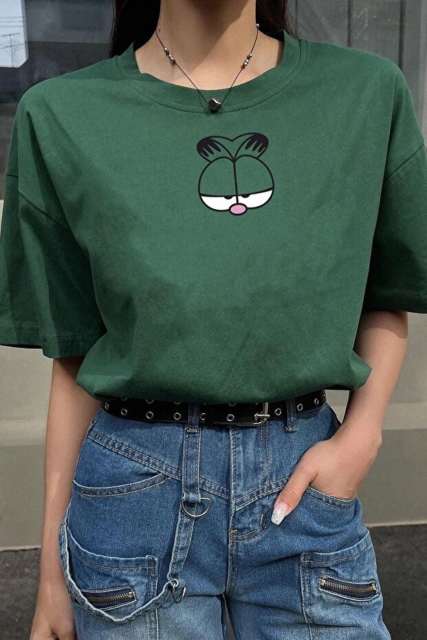 Unisex Garfield Printed T-shirt