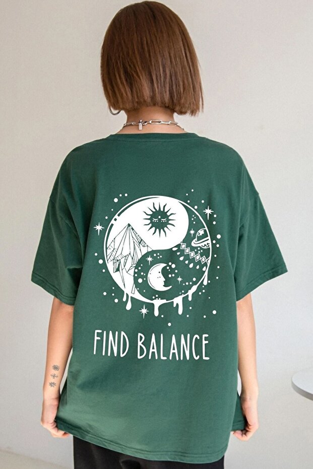 Unisex Yin & Yang Printed T-shirt