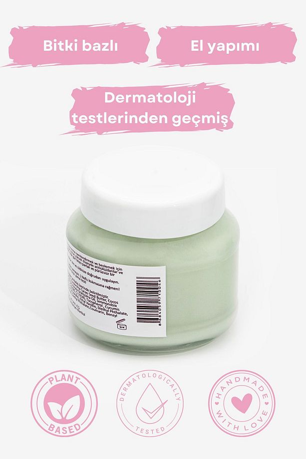 Doğal Kavun & Vanilya Katı Vücut Yağı - Nemlendirici, Onarıcı, Vegan - 210 ml - 3