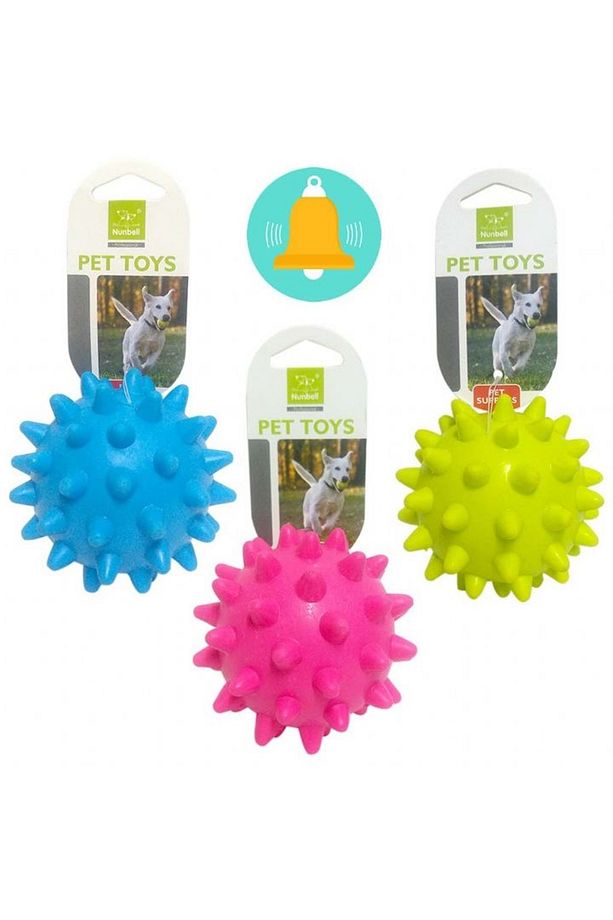Köpek Oyuncağı Kirpi Top Zilli - 1