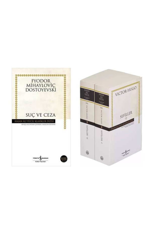 Suç ve Ceza Fyodor Mihayloviç Dostoyevski - Sefiller 2 Volume Set Victor Hugo