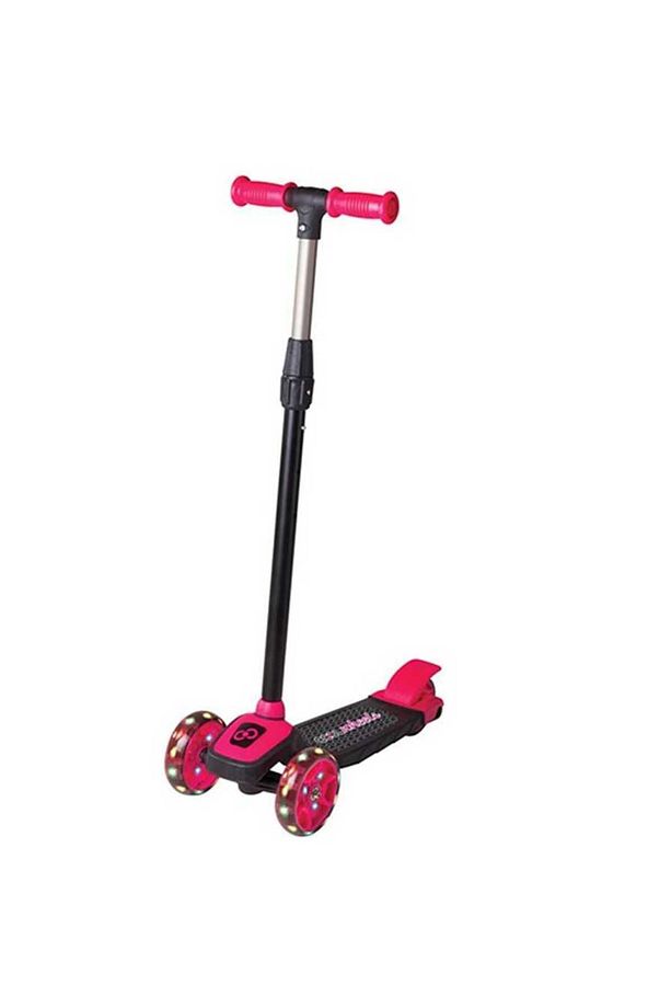 Pembe Cool Wheels Twist Led Işıklı 3 Tekerlekli Yükseklik Ayarlı Scooter - 4