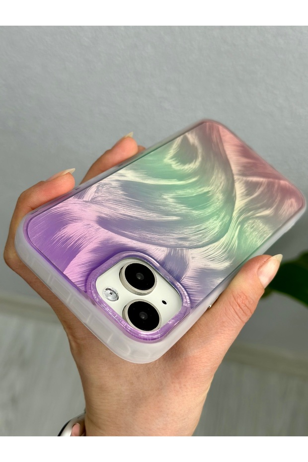 Shine Color Transition Glossy Design Silicone Case Compatible with iPhone 13 - 14 - 15 - 6