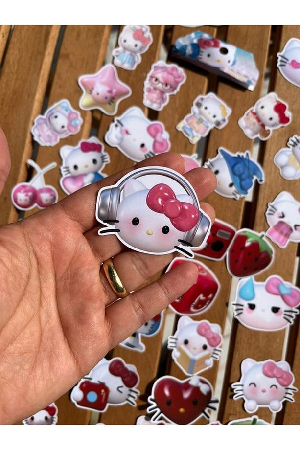 Hello Kitty 3D Animasyon Paketli Etiket Sticker Set - 1