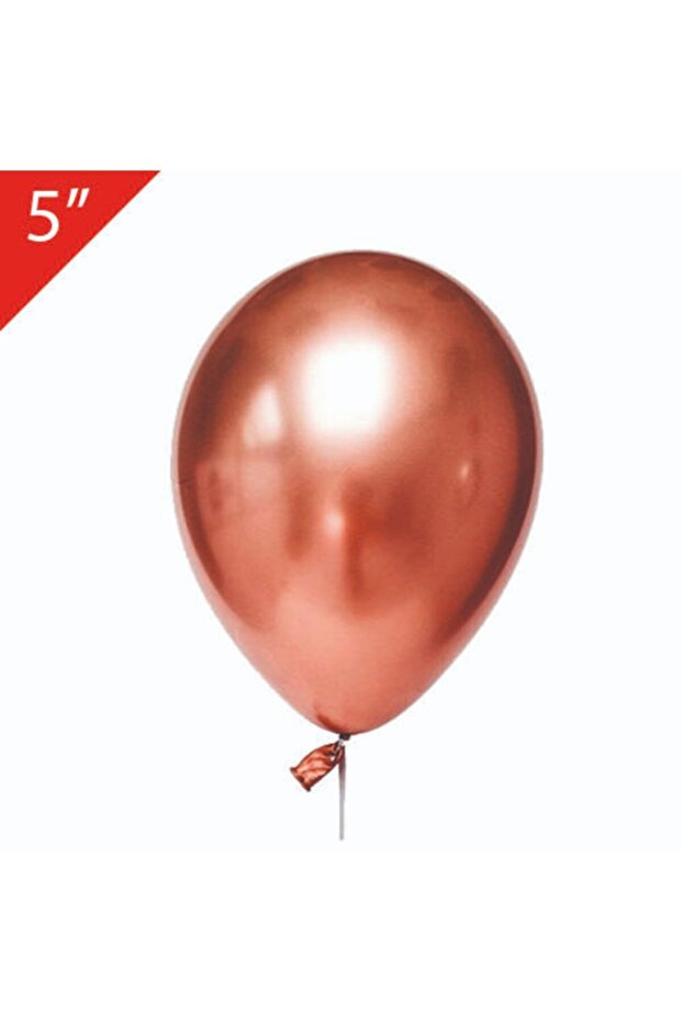 Rose Gold Chrome Balloon 20 Pieces Small Size 5 Inch