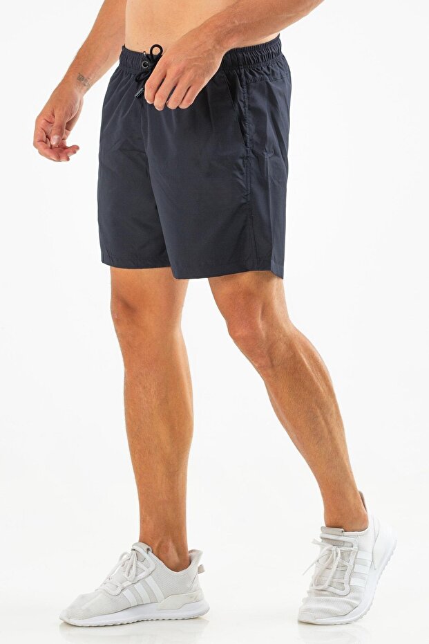 Men's Navy Blue Swim Shorts with Pockets & Swimwear