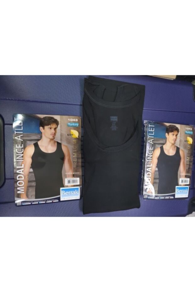 قميص داخلي صيفي رقيق من مودال 2 قطعة - 3