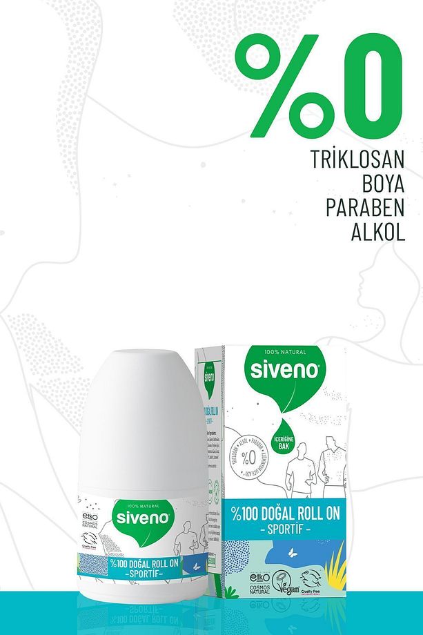 %100 Doğal Roll-On Sportif Sporcu Deodorant Ter Kokusu Önleyici Bitkisel Lekesiz 50 ml X 2 Adet - 4
