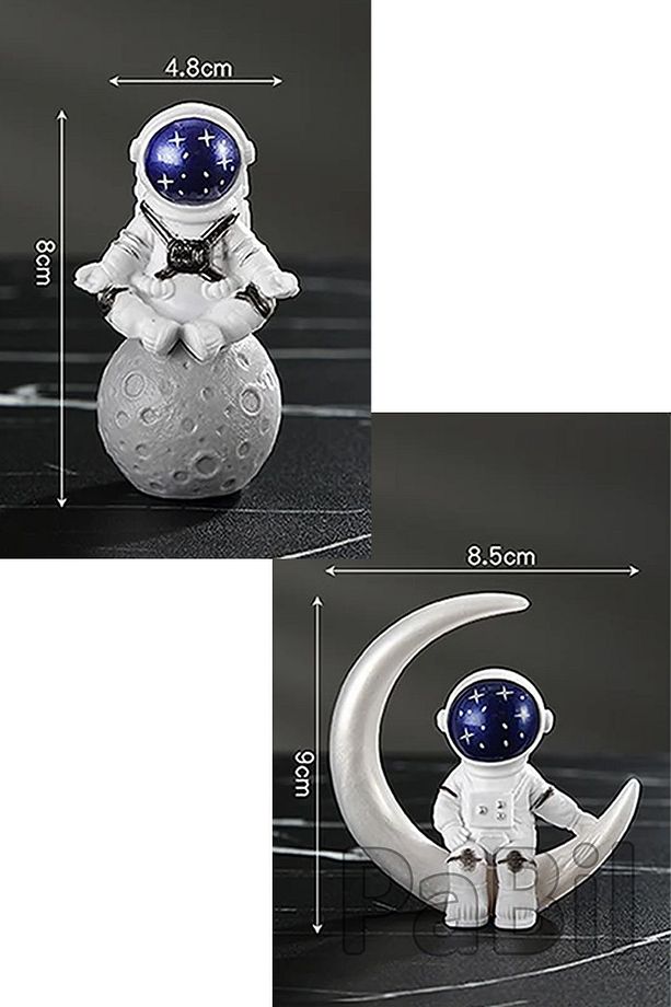 Galactic Series Astronot Aksiyon Figür Oyuncak Biblo Hediyelik 4 Parça Set - 8