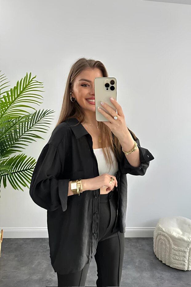 Lüx Kalite Basic Salaş Gömlek - 1