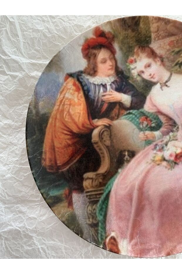 Vintage ÖZEL SERİ Duvar Tabağı El Yapımı Dekoratif Duvar Süsü No:212 - 4