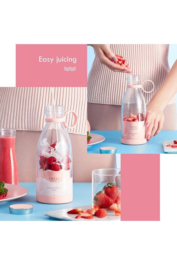 Taşınabilir Kablosuz Şarjlı Kişisel Smoothie El Blender - 4