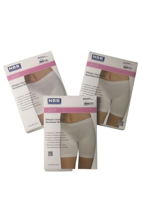 Kadın Asorti 3 Renk Seamless Dikişsiz Şort Boxer - 3