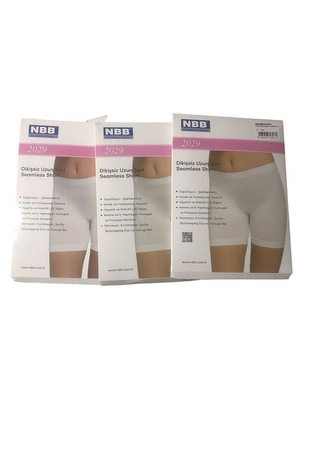 Kadın Asorti 3 Renk Seamless Dikişsiz Şort Boxer - 2