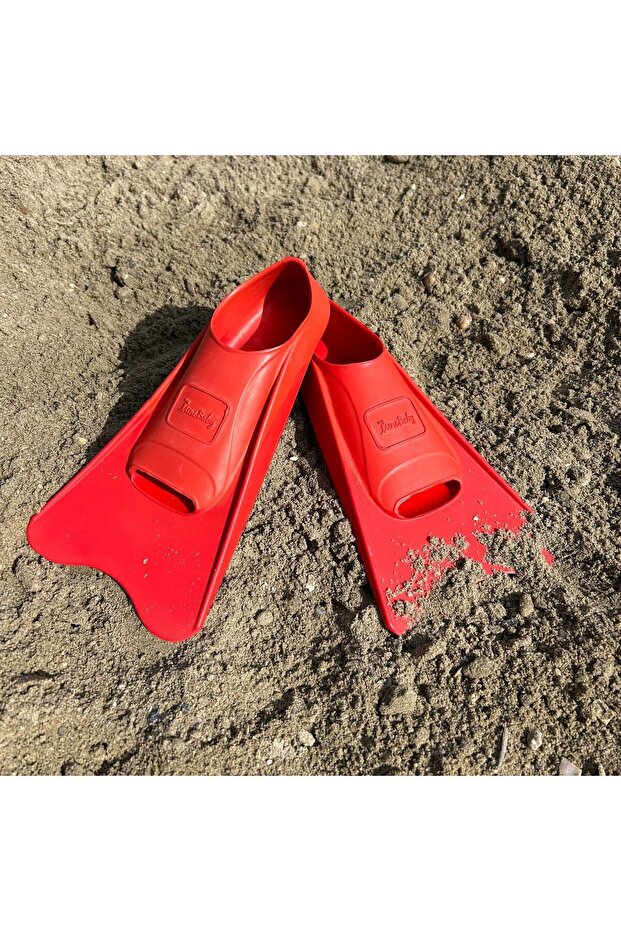 Sea Pool Children's Swimming Flippers Red 30-33