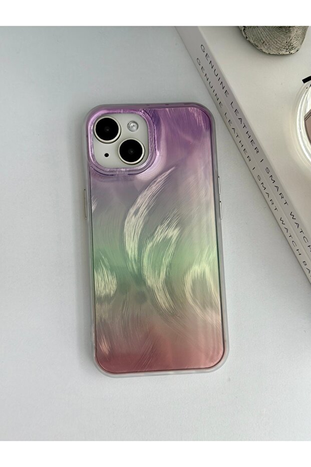 Shine Color Transition Glossy Design Silicone Case Compatible with iPhone 13 - 14 - 15 - 8