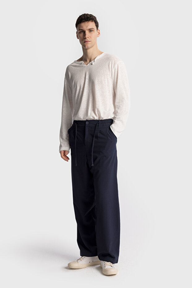 WAIST ROPE GOFRE PANTS