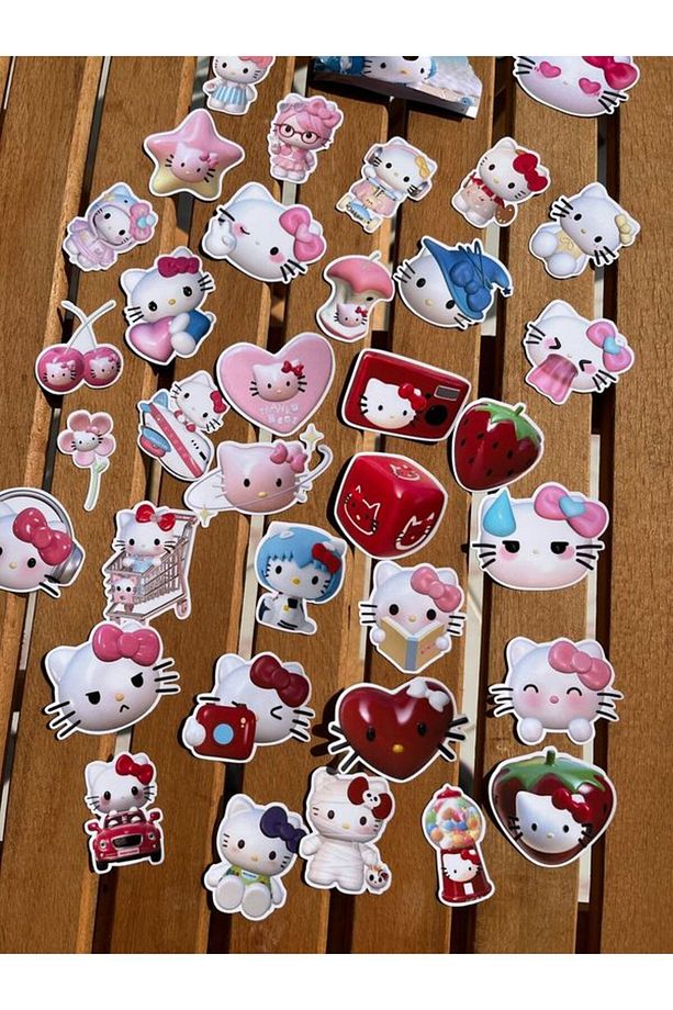 Hello Kitty 3D Animasyon Paketli Etiket Sticker Set - 4