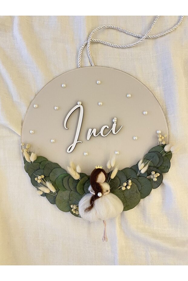 İnci Detaylı Bebek Kapı Süsü - 4