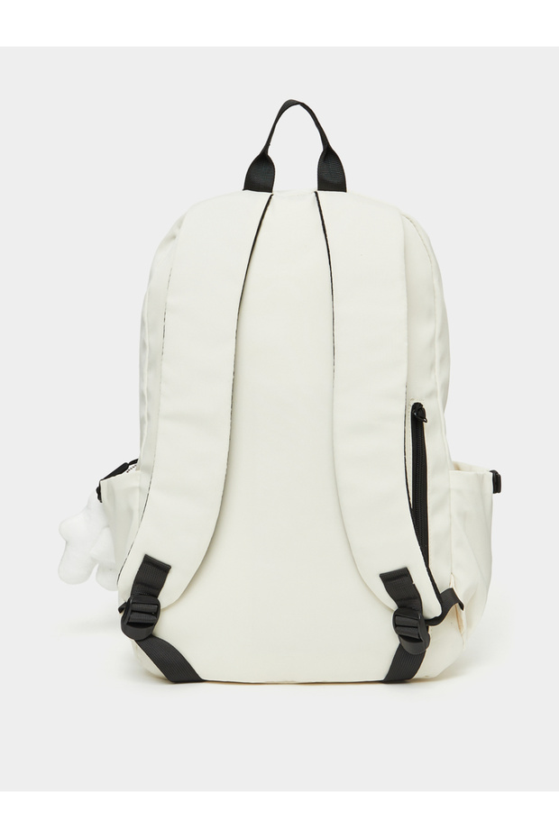 حقيبة ظهر بجيب أمامي عمودي مع سلسلة مفاتيح - 3