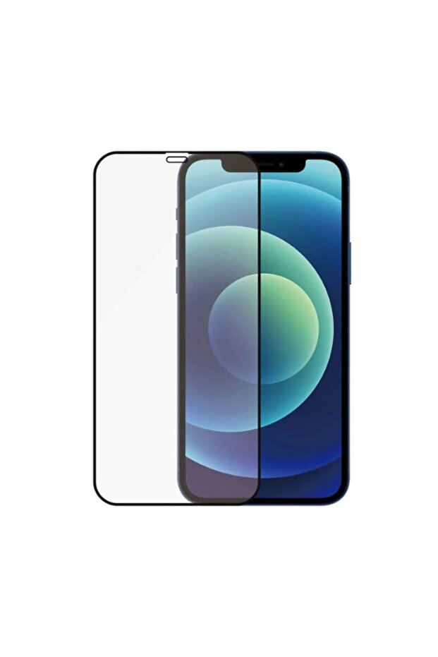 واقي شاشة فاخر لهاتف iPhone 12-12pro يغطي بالكامل زجاج ممتص للصدمات ومتوافق مع ESD ومضاد للكهرباء الساكنة