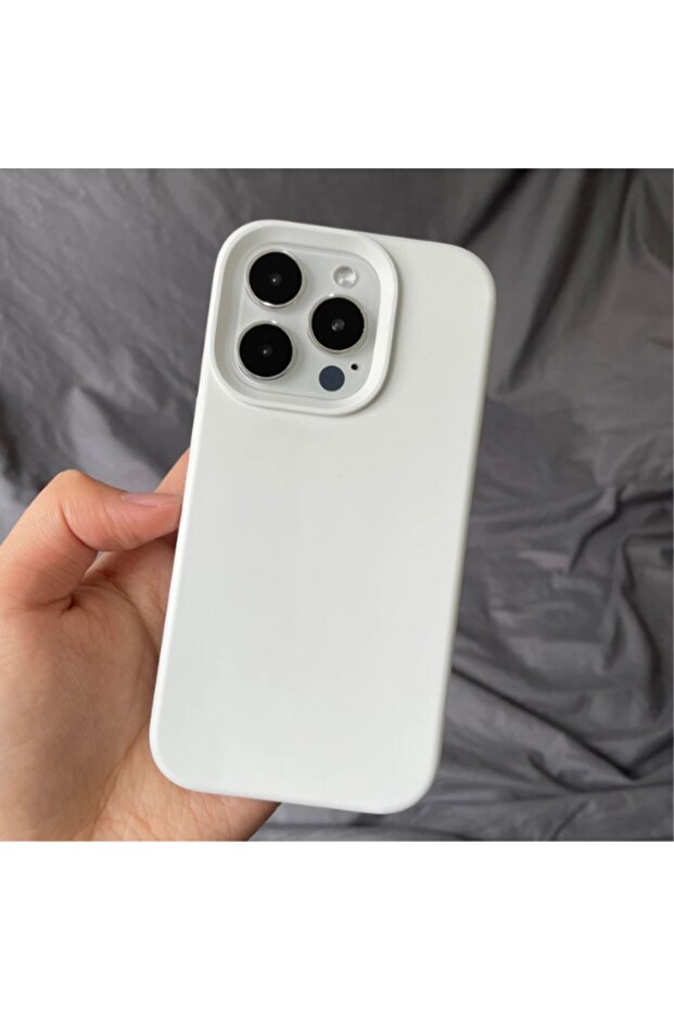 iPhone 14 Pro Max Case Velvet Launch Soft Soft Liquid Silicone Camera Protection Cover White