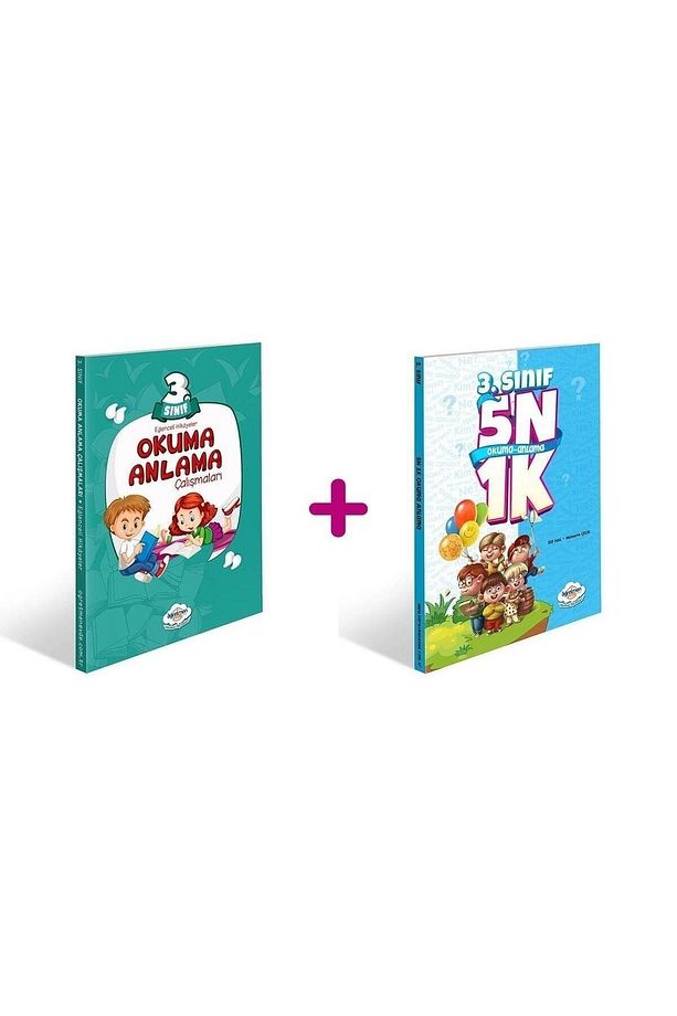 3. Sınıf Okuma Anlama Kitabı + 3. Sınıf 5n1k Okuma Anlama Kitabı - Yayınları - 1