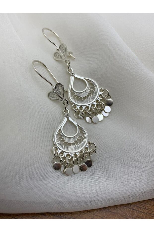 Telkari Pullu Küpe - 1