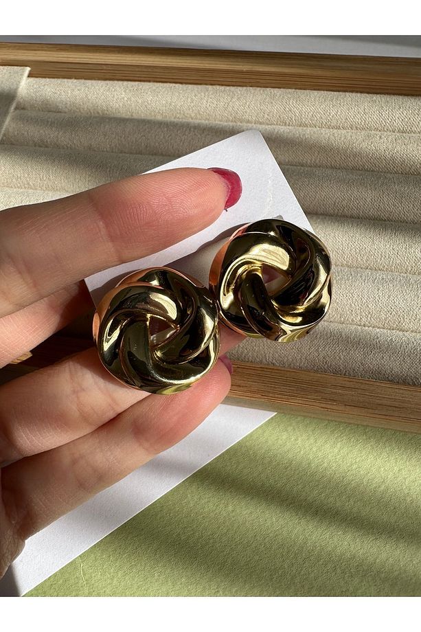 Gold Loop Küpe - 2