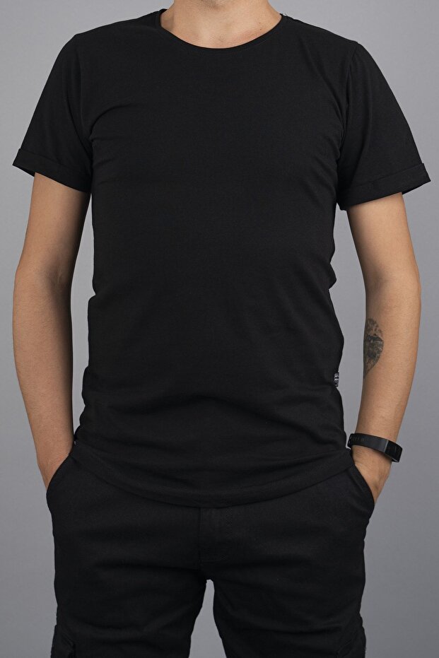 Men's Basic T-shirt Black - 1