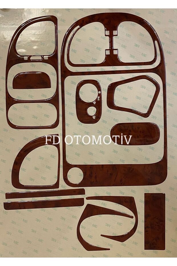 Ford Transit 2000 - 2005 Torpedo, Console, Trim, Chest Cover Set Mahogany Color